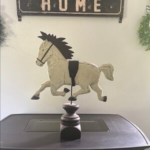 Rustic White Horse Wall Decor